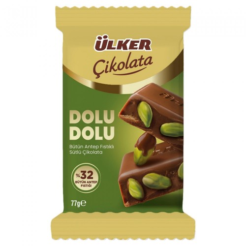 ÜLKER ÇİKOLATA DOLU DOLU TAB.%32 ANTEP 77GR*9