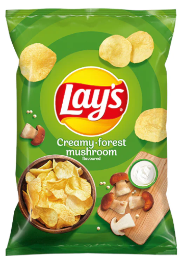 LAYS CHIPSY CREAM FOREST MUSHROM 130GR 21PCS