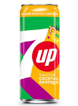 7UP EXOTIC CANS SLIM 330ml 1x24