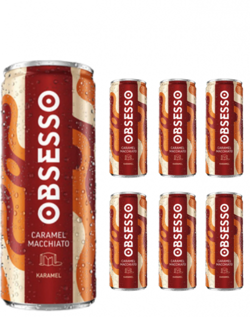 OBSESSO ICED COFFEE MACCHIATO CARAMEL 250 ML*12