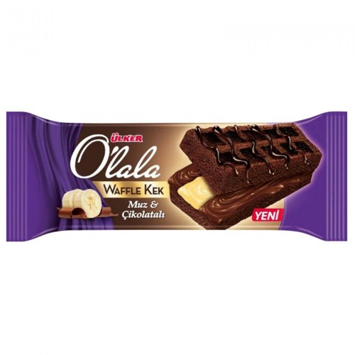 ÜLKER OLALA WAFFLE MUZ-ÇİLEK 70GR *12Lİ