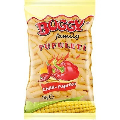 BUGY FAMILY PUFULETI CHILLI PAPRIKA 150GR 1X10PCS