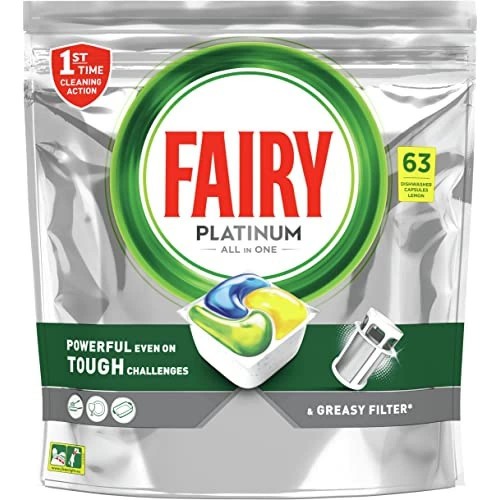 FAIRY 3XEAN PLATINUM DISHWASHER TABLET 80 PCS 1X3