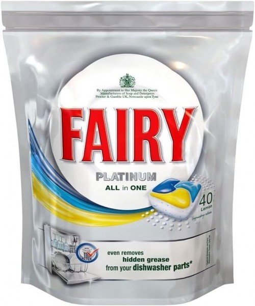 FAIRY 4XEAN PLATINUM DISHWASHER TABLET 43 PCS 1X4
