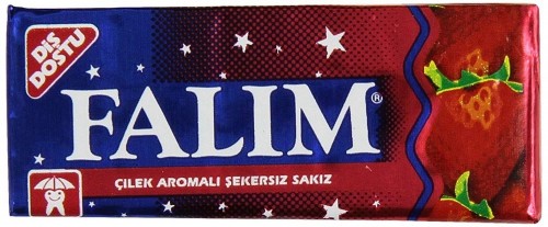 Falim Strawberry Flavored Single Gum 100 Pcsx20