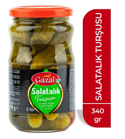 GAZAL PICKLE 340 GR CUCUMBER*12