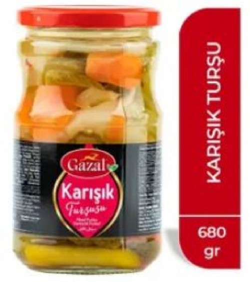 GAZAL PICKLE 680 GR MIXED *12