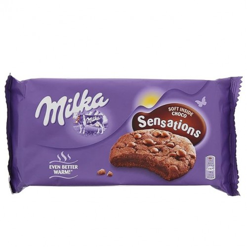 MILKA COOKIES SENSATIONS SOFT INSIDE CHOCO 156GR 1X12