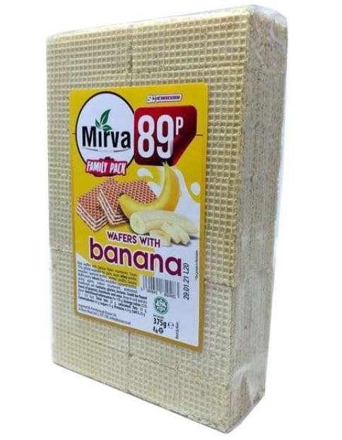 MIRVA WAFERS BANANA pm 0.99 300gr 1x20pcs