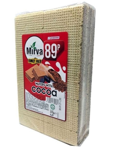 MIRVA WAFERS COCOA pm 0.99 300gr 1x20pcs
