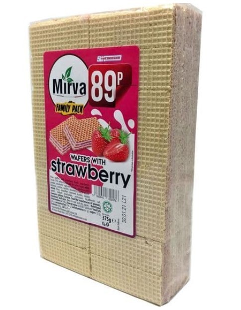 MIRVA WAFERS STRAWBERRY pm 0.99 300gr 1x20pcs
