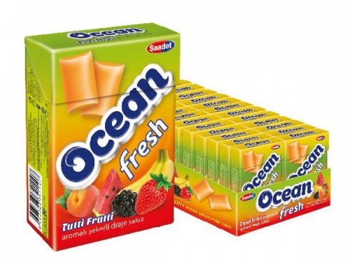 OCEAN NAZAR FRESH TUTTI FRUTTI CHEWING GUM 1X200X8