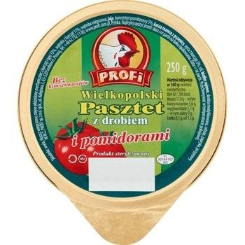 PROFI PASZTET Z DROBIEM I POMIDORAMI (CHICKEN TOMATO) 250G 1X8