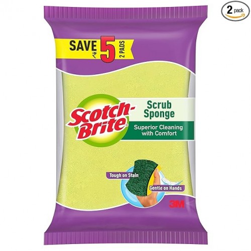 SCOTCH BRITE THIN DISH SPONGE 2 pcs (MASTER BOX 1X70)