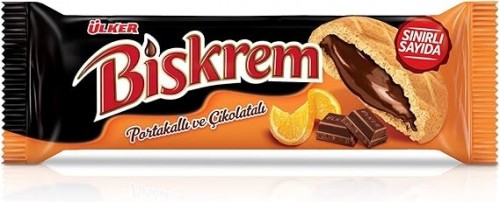 ULKER BISKREM BISCUIT ORANGE 90GR 1X18PCS