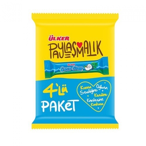 ULKER COCOSTAR 4 COCONUT BARS 100GR 1*24