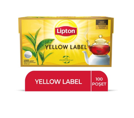 LIPTON YELLOW LABEL TEA BAG PACKET 100 PCS *16
