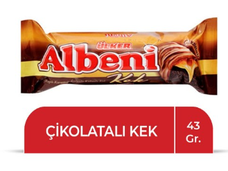 ÜLKER (370-02) ALBENİ CAKE COVERED WITH CHOCOLATE 43 GR*18