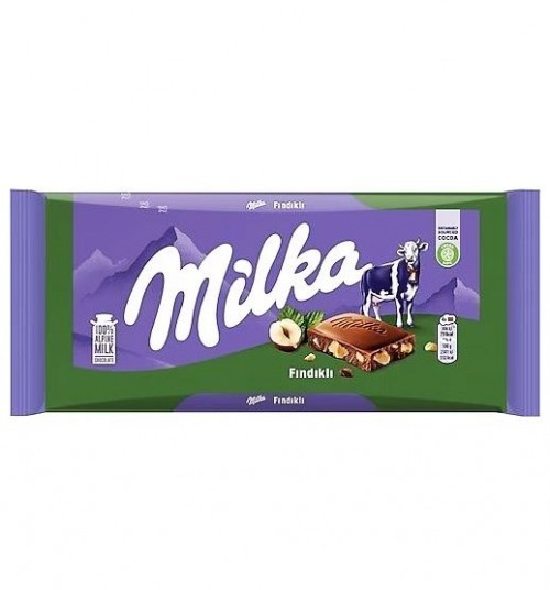 MİLKA 80GR WİTH HAZELNUT&CHOCOLATE*25