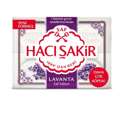 HACI ŞAKİR 600 GR SOAP LAVENDER * 15 (4 PCS)