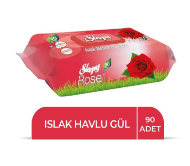 SLEEPY 90 PCS WET WİPES ROSE*24