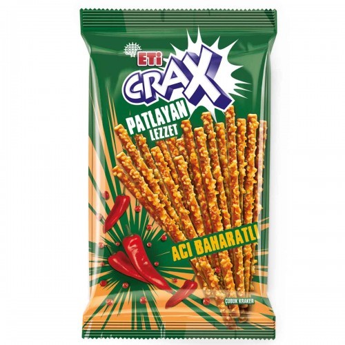 ETİ CRAX HOT SPİCY 50 GR*18