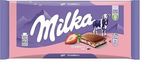 MİLKA 100 GR STRAWBERRY YOGURT CHOC * 22