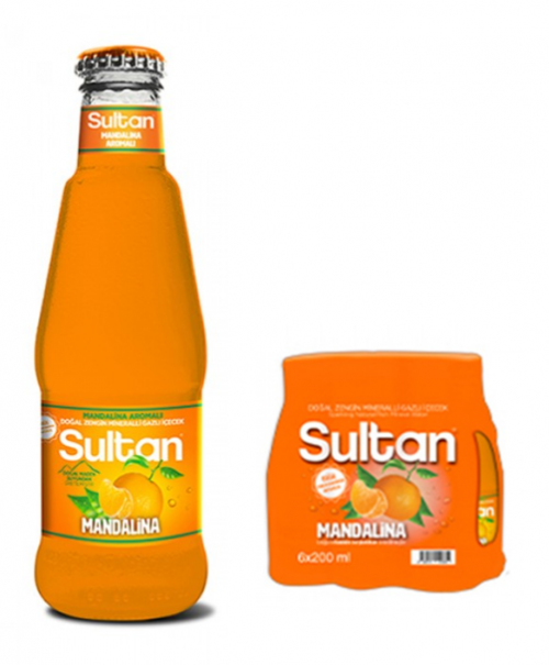 SULTAN FRUIT SODA TANGERINE * 24