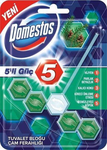 DOMESTOS WC BLOCK PINE SPACE 5 PCS * 9