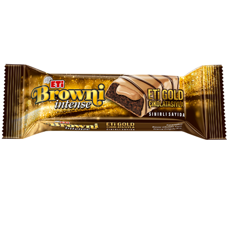 ETİ BROWNİ İNTENSE GOLD CHOCOLATE CAKE 48GR*16
