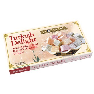 KOSKA TURKISH DELIGHT WITH MIXED FLAVOR 500 GR * 12