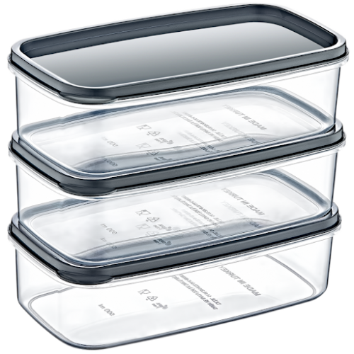 AK 532 SWEET TRANSPARENT STORAGE CONTAINER 3 (3 * 300 ML) * 1