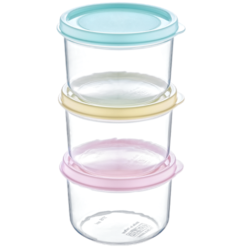 AK 537 MINI ROUND STORAGE CONTAINER 3 PCS 175 ML * 1
