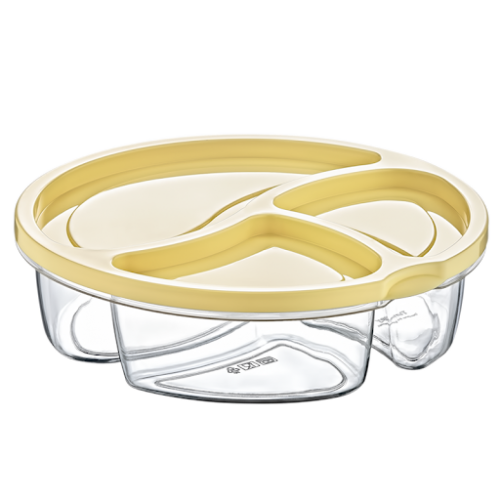 AK 545 ROUND COMPARTMENT FEEDING CONTAINER * 1