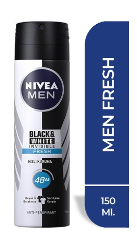 NİVEA DEO 150 ML MEN İNVSİBLE FR. ACTIVE*1