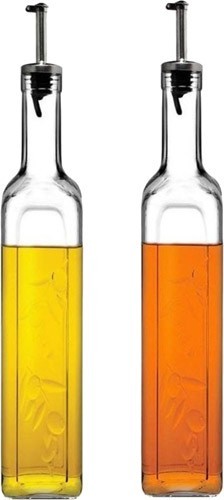 PAŞABAHÇE OIL BOTTLE WITH METAL STOPPER 500CC 2 PIECES *12