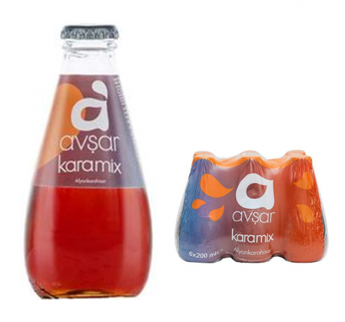 AVŞAR FRUIT MINERAL WATER 200 ML KARAMIX*24