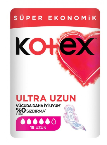 KOTEX ULTRA QUADRO LONG 18 PCS * 12