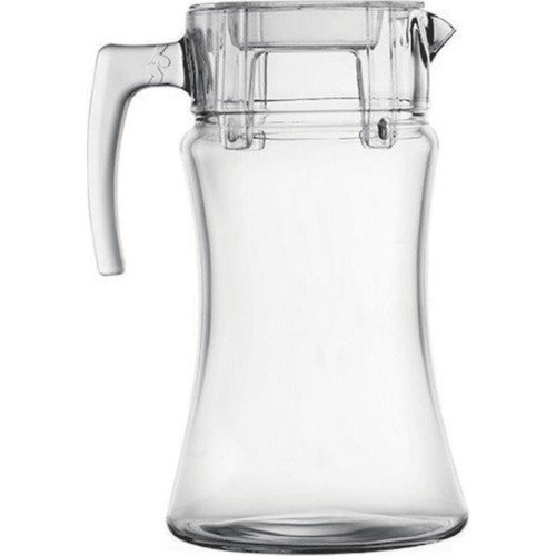 (43018)PAŞABAHÇE JUG TRANSPARENT ACRYLIC COVER 1*6