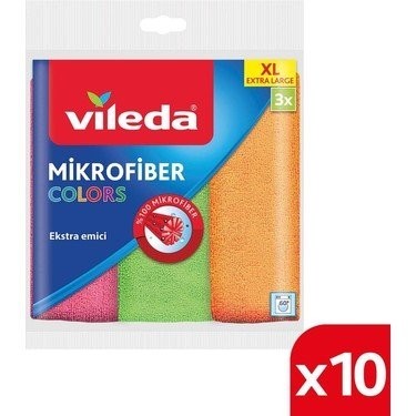 VİLEDA M.FİBER STYLE TEM.BEZİ EKO 3 PCS*10