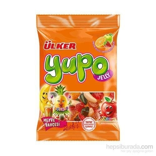 ÜLKER (1762-03YUPO JELLY FRUIT 80 GR*24