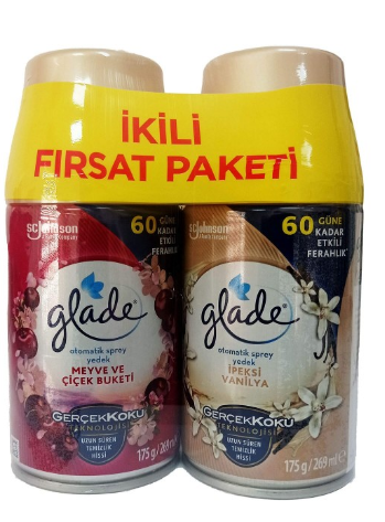 GLADE BEDROOM OCCASION 2PCS VANILLA-PONY*3