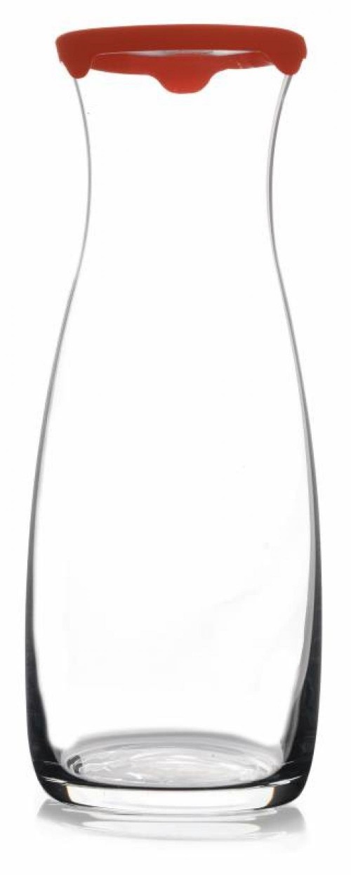 (43813) PAŞABAHÇE RED PLASTIC JUG WITH LID*6