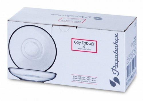 (54201) PAŞABAHÇE TEA PLATE 6 PCS*12