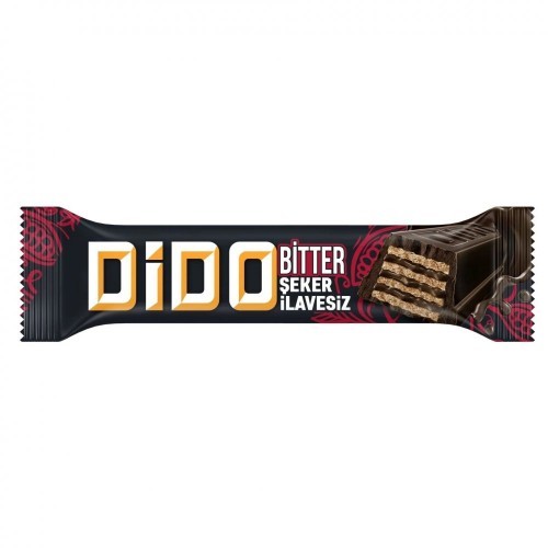 ÜLKER (1306-04) DIDO WAFER WITH DARK CHOCOLATE WITHOUT SUGAR 34,5GR*24