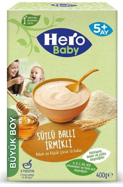 ÜLKER HERO BABY 400 GR (5992-03) WITH MILK AND HONEY semolina*6