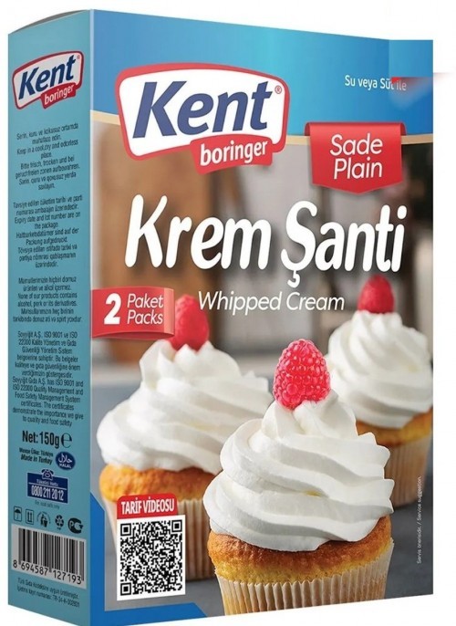 KENT BORİNGER WHIPPED CREAM 75GR 2 PCS*12