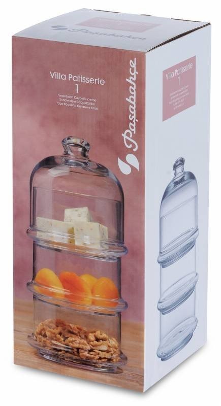 PAŞABAHÇE (96815) COVERED BOWL SET VILLA 3 PCS *6