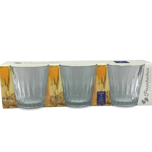520244) PAŞABAHÇE LUZIA WHISKEY 3 PCS *8
