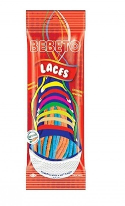 BEBETO 75 GR LACES RASPBERRY MANDARIN *12